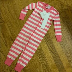 Hanna Andersson Lily Pink Zipper Pajamas 80 (18-24 mo) NWT